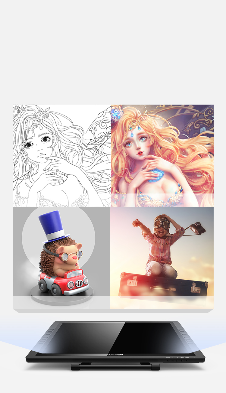 Desenhe, espoce, pinte e projete diretamente na superfície do seu monitor XP-Pen Artist 22E Pro